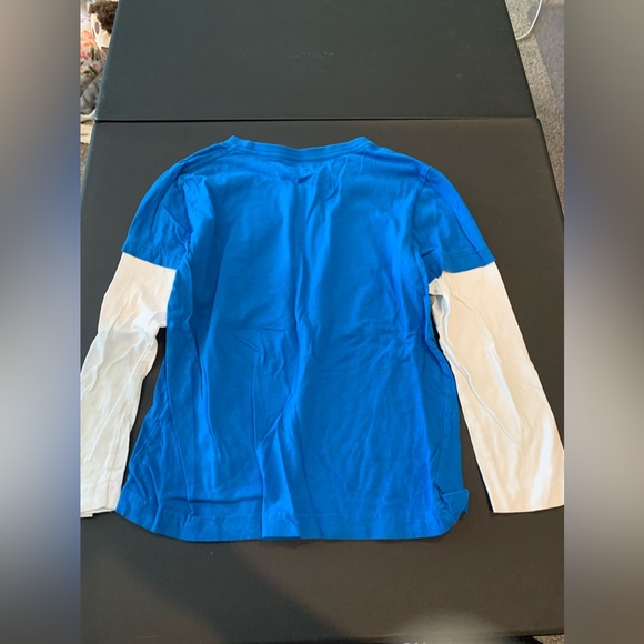 Urban Size Small (7/8) Boys I’m A Ninja White, Blue, and Green Long Sleeve - Picture 5 of 8